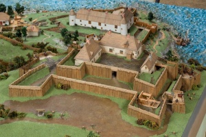 Le Fort Saint-Louis, détail de la maquette « La ville de Québec en 1635 »