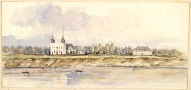 Colonie de la rivière Rouge à Saint-Boniface (Manitoba), 1858
