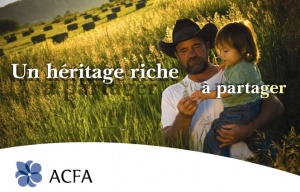 Extrait d'une affiche de l'ACFA visant à promouvoir l'usage du français en Alberta